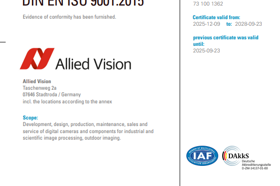 ISO Certificate